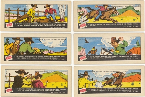 1951 R792-3 Ziegler Candy "Adventures at the Giant Bar Ranch" Complete Set (26)